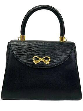 HANAE MORI Black Leather Handbag